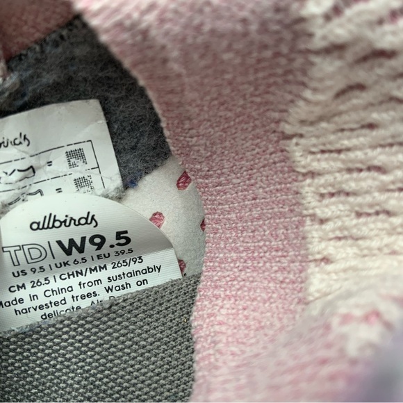 Allbirds Women’s Tree Dashers, Flora Pink. Size 9.5. - Picture 8 of 9